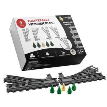 Lonestar Klemmbausteine Weichen Set