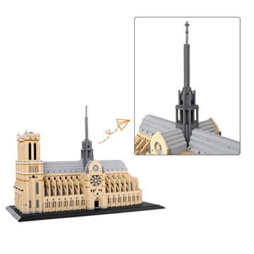 LULUFUN Building Blocks Set Notre Dame de Paris World-Famous Architecture Building Set Mini Building Blocks Toys, Gift for Adults and Children,7380 Stück - 3
