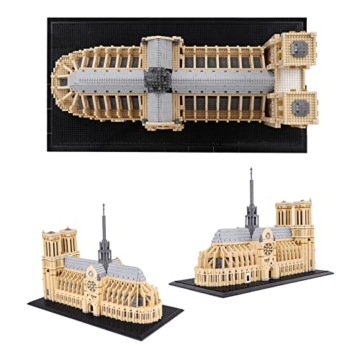 LULUFUN Building Blocks Set Notre Dame de Paris World-Famous Architecture Building Set Mini Building Blocks Toys, Gift for Adults and Children,7380 Stück - 6