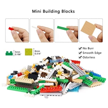 LULUFUN London Tower Bridge Bausteine Kit DIY Mini Building Blocks Spielzeug, Lernspielzeug, Geschenk für Erwachsene und Kinder (3800 Stück) - 6