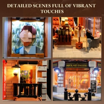 Lumibricks Brick-Kunst-Galererie mit LED-Beleuchtung L9085