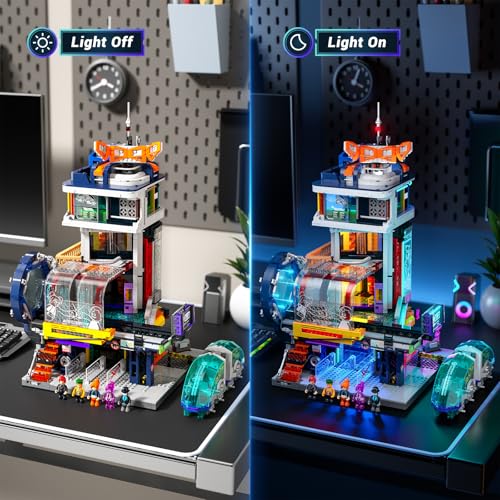 Lumibricks Cyberpunk Schwebebahn-Station 🚉 L9098