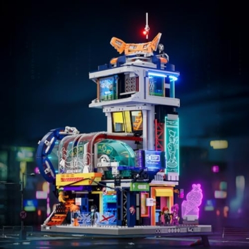 Lumibricks Cyberpunk Schwebebahn-Station 🚉 L9098