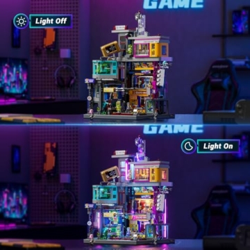 Lumibricks Cyberpunk Spielhalle – Neonträume aus 2.580 Bausteinen