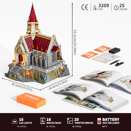 Lumibricks Schatzkammer des Königs Set L9105 Maße und Bauanleitung