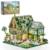 Lumibricks Klemmbausteine Gartenhaus mit Beleuchtung, 2787 Teile Retro Gartenhütte Bauset für Erwachsene, Haus Modellbausatz für Architektur- und Hütten-Liebhaber - 1