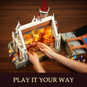 Lumibricks Schloss-Bankettsaal L9071 mit LED Beleuchtung