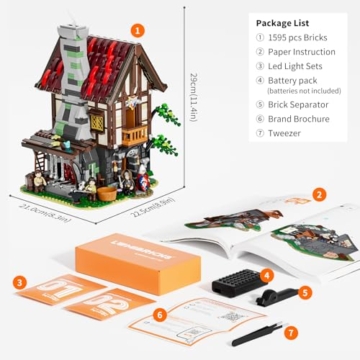 Lumibricks Mittelalterliche Schmiede L12006 Inhalt