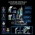 Lumibricks Neon-Tech Tower Beleuchtetes Klemmbaustein-Set, 2227 Teile Cyberpunk-Wolkenkratzer mit 27 LED-Lichtern, Modulares Ausstellungsgebäude, Sci-Fi-Bauset für Erwachsene - 3