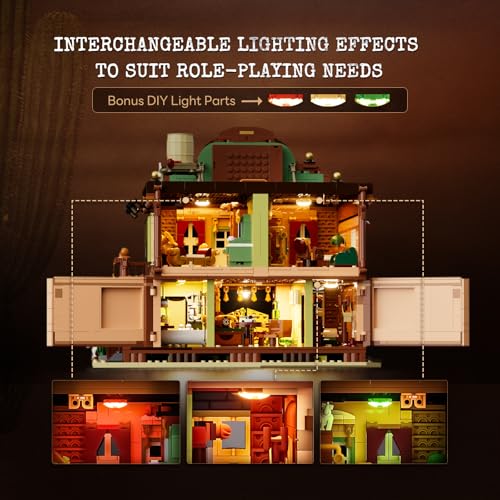 Lumibricks Old West Inn Western-Gasthaus (Set 14014) Modular