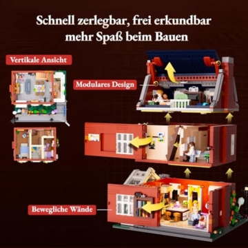 Lumibricks Rotes Backstein-Reihenhaus Set 15009 Modular Building