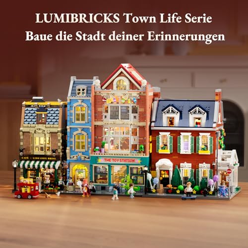 Lumibricks Rotes Backstein-Reihenhaus Set 15009 Moc