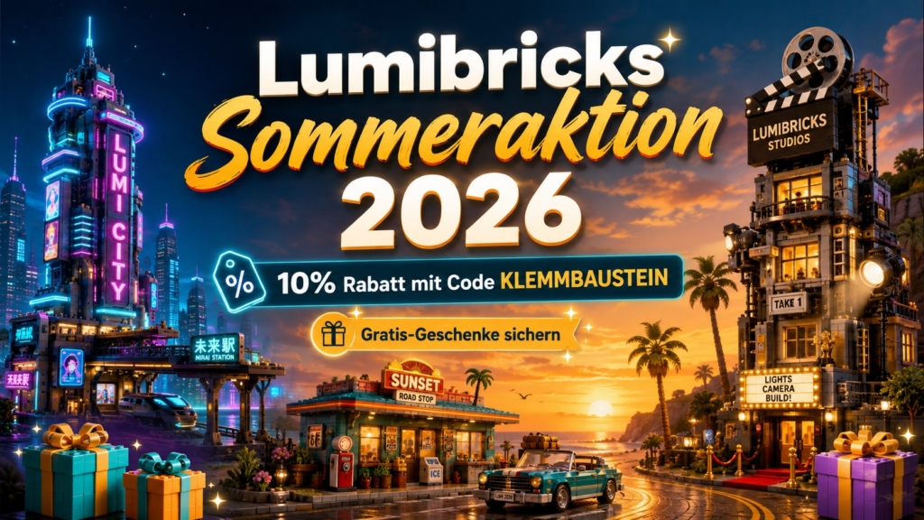 Lumibricks Sommeraktion 2026 mit 10 Prozent Rabatt und Gratisgeschenken