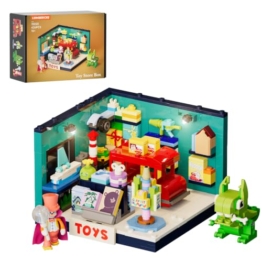 Lumibricks Spielwarenladen mit LED-Beleuchtung, Mini-Modulargebäude zum Bauen für Erwachsene, kreatives Modellbau-Set zum Sammeln und Ausstellen, Dekoration für Schreibtisch und Zuhause, Geschenk für - 1