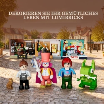 Lumibricks Spielwarenladen mit LED-Beleuchtung, Mini-Modulargebäude zum Bauen für Erwachsene, kreatives Modellbau-Set zum Sammeln und Ausstellen, Dekoration für Schreibtisch und Zuhause, Geschenk für - 7