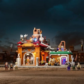Lumibricks Steampunk Erzfabrik Beleuchtetes Bauset – 3138 Teile Viktorianisches Maschinenmodell mit LED-Lichtern, kompatibel mit Eisenbahnschienen, kreatives Sammlergeschenk für Erwachsene & Kinder - 9