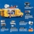 Lumibricks Street-Fusion Graffiti Crew Beleuchtetes Bauset, 575 Teile Graffiti-Truck mit LED-Beleuchtung und beweglichen Funktionen, Kreatives Bausteinspielzeug für Erwachsene ab 16 Jahren - 2