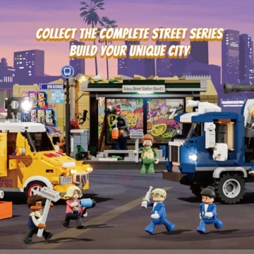Lumibricks Street-Fusion Graffiti Crew Beleuchtetes Bauset, 575 Teile Graffiti-Truck mit LED-Beleuchtung und beweglichen Funktionen, Kreatives Bausteinspielzeug für Erwachsene ab 16 Jahren - 8