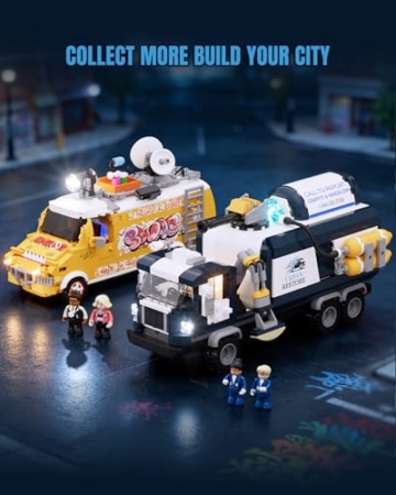 Lumibricks 19014 Cleaning Squad (Reinigungstrupp) mit Beleuchtung