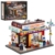 Lumibricks The Bodega Bauset mit LED-Beleuchtung, 618 Teile New Yorker Kiosk- und Lebensmittelgeschäft-Modell für Erwachsene, Modulares Straßenecken-Gebäude, Sammlermodell und Geschenk - 1