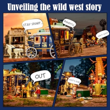 Lumibricks legendäre Western-Postkutsche L9099 LED Beleuchtung