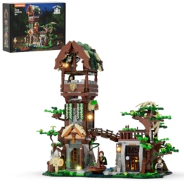 Lumibricks 12015 Waldposten Mittelalter-Set mit LED-Beleuchtung