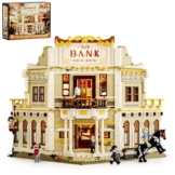 Lumibricks Western Bank Heist Bausatz – 2875 PCS Wildwest-Stadt Flagship-Modell mit 11 LED-Lichtern, 6 Minifiguren, Hochdetaillierte Architektur, Sammlerstück & Geschenk für Erwachsene & Kinder - 1