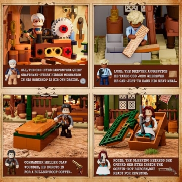 Lumibricks Western-Tischlerei und Werkstatt Set 14015 Details
