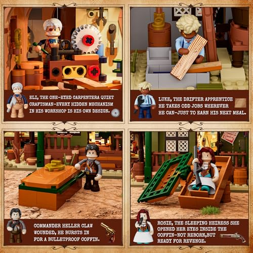 Lumibricks Western-Tischlerei und Werkstatt Set 14015 Details