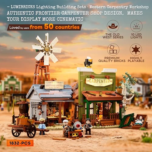 Lumibricks Western-Tischlerei und Werkstatt Set 14015