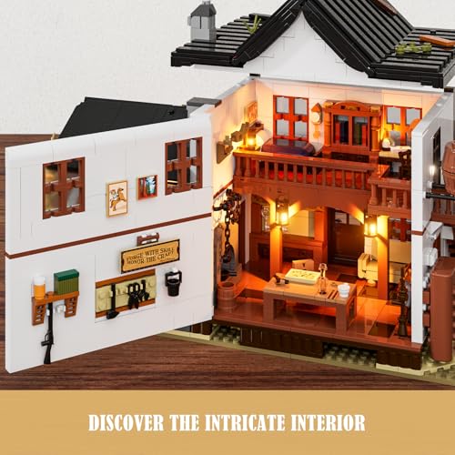 Lumibricks Western-Schmiede – 2042 Teile mit LED-Licht & Schmiedefeuer