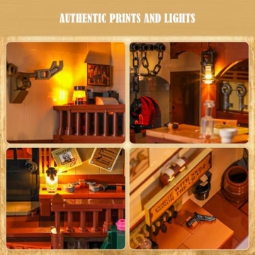 Lumibricks Western-Schmiede – 2042 Teile mit LED-Licht & Schmiedefeuer