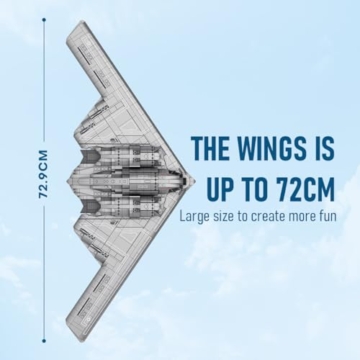 Lumitex B-2 Strategischer Stealth-Bomber Kampfflugzeug-Flugzeug Klemmbausteine Bauklötze, 1:70 Militär B2 Spirit Bomber mit Waffen Set für Erwachsene-2063 Teile, Entworfen von DarthDesigner - 4