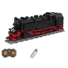 Lumitex Bausteine Zug Batterieantrieb, Dampflokomotive, 1018 Teile HSB Dampflok 99.72 Vapor Klemmbausteine Kompatibel mit 10254 Itrains - 1