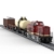 Lumitex City Lokomotive Bausteine, RC Lokomotive und Güterzug, 2171 Teile Güterzug Zug Klemmbausteine Kompatibel mit 60198