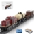 Lumitex City Lokomotive Bausteine, RC Lokomotive und Güterzug, 2171 Teile Güterzug Zug Klemmbausteine Kompatibel mit 60198