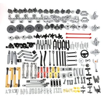 Lumitex Ersatzteile Set, 169 Teile Differential Lock Turntable Stoßdämpfer Teile Klemmbausteine Set - 5