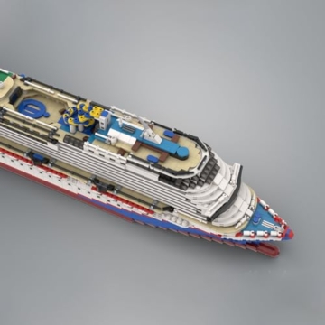 Lumitex Klemmbausteine Carnival Dream Schiff Modellbausatz, 4235 Teile 1:400 Kreuzfahrtschiff Baustein Spielzeug für Erwachsene -bru_bri_mocsv - 6