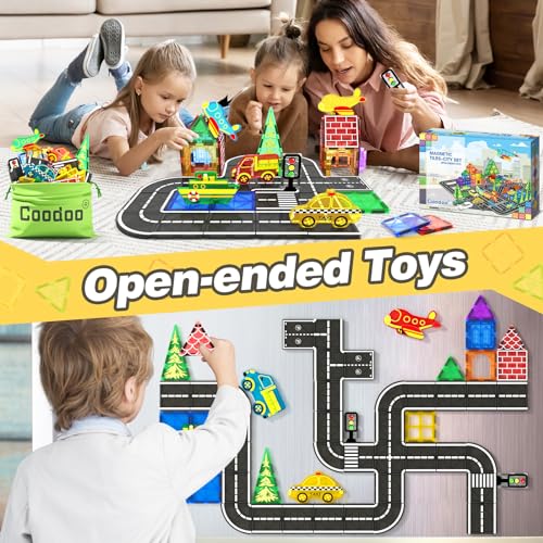 Coodoo Magnetische Fliesen Straßen-Set