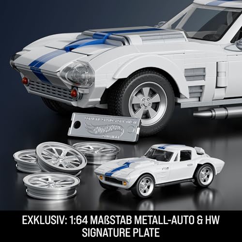 Mattel Brick Shop Hot Wheels Elite Serie – Corvette Grand Sport JGR31 Weiss