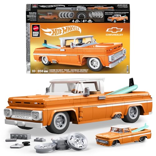 Mattel Brick Shop 62 Chevy Pickup orange - Hot Wheels
