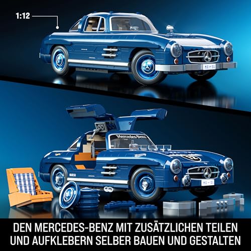 Mattel Brick Shop Hot Wheels – Mercedes-Benz 300 SL „Flügeltürer“ blau