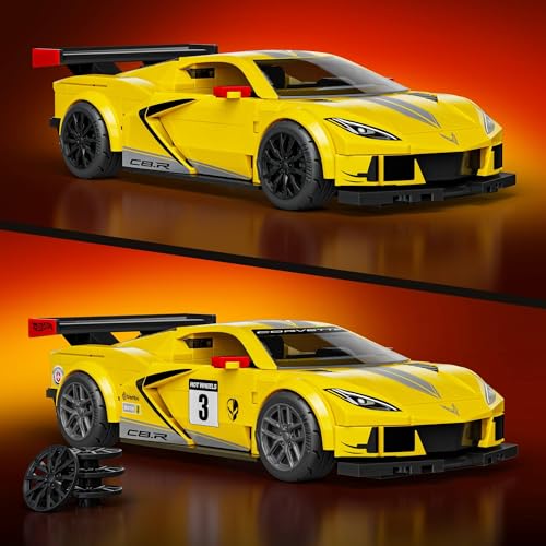 Mattel Brick Shop Hot Wheels Speed Serie '20 Corvette C8.R Bauset - 3