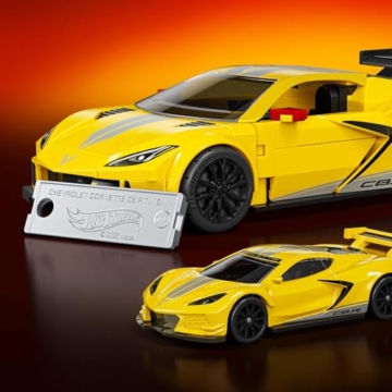 Mattel Brick Shop Hot Wheels Speed Serie '20 Corvette C8.R Bauset - 6