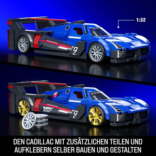 Mattel Brick Shop Hot Wheels Speed Serie – Cadillac Project GTP Hypercar Blau