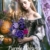 Mavo brix Purple Flowers Bouquet Building Set, Lila Rosen Blumenstrauß Klemmbausteine Blumen, Blumen Bauspielzeugset für Erwachsene, Botanicals Home Deko, Frauen Männer - 3