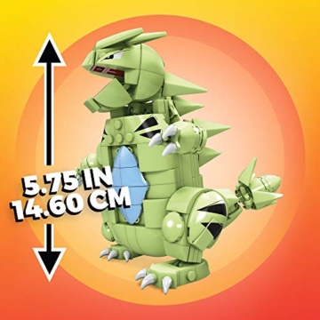 Mega Construx GMD32 - Mega Construx Pokémon Tyranitar (15 cm), Bauset mit beweglicher Figur, Spielzeug ab 8 Jahren