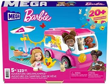 MEGA Construx GWR35 - Barbie Abenteuer Traumwohnmobil, Bauset mit 123 Bausteinen, Spielzeug ab 5 Jahren