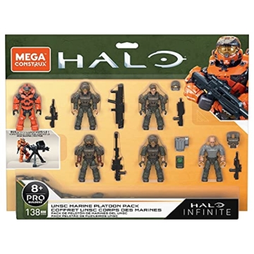 Mega Construx Halo UNSC Marine Platoon Pack Figuren