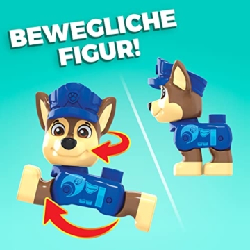 MEGA GYJ00 - MEGA Bloks Paw Patrol Polizei Bauset mit 31 Bausteine, Spielzeug-Set für Kinder ab 3 Jahren